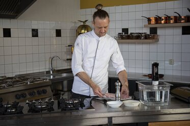 Take the veal out of the fridge 