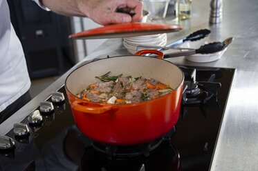 After it has stewed for about an hour
