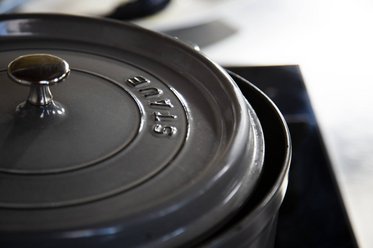 Put a lid on the casserole dish, leaving it ajar