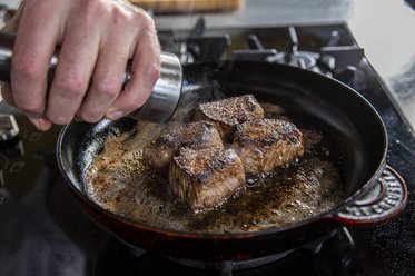 Season the veal